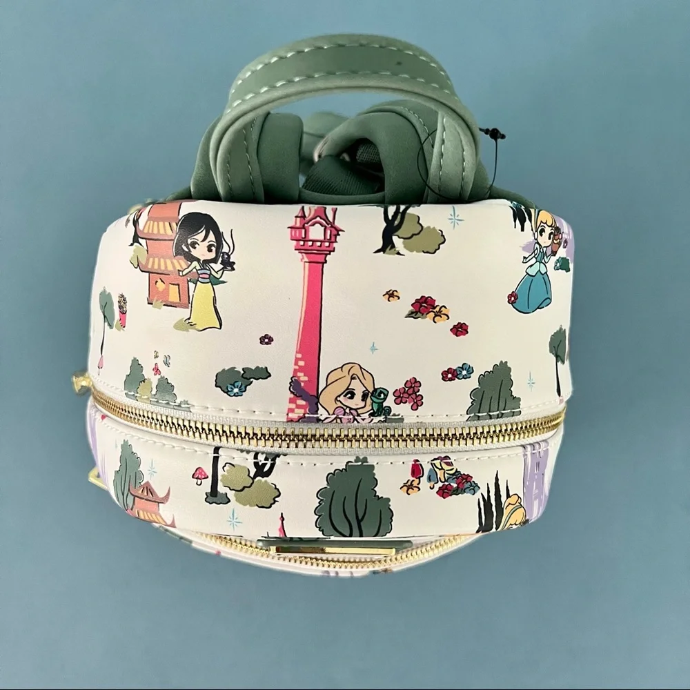 Loungefly Disney Princess Landscape White Mini Backpack‎